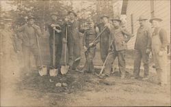 Men With Shovels Postcard