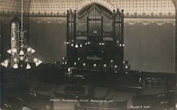 Interior of Presbyterian Church Postcard