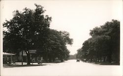 Standard Service Station, Street Postcard