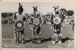 Indian War Dancers at Pendleton Round Up Oregon Postcard Postcard Postcard