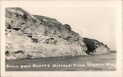 Chalk Rock Bluffs on the Missouri River Postcard