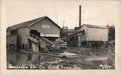 Exterior of Cascadia Lumber Co. Postcard