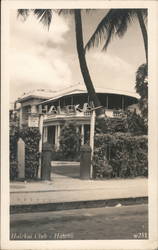 Halekai Army Officers' Club Postcard