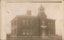 Elwood High School Public School Built 1902 Postcard