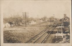 Fremont St. East from Big 4 R.R. Tower Postcard