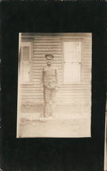 WWI Soldier with Rifle Postcard