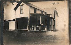 Farm House, Probably Kansas or Oklahoma Postcard