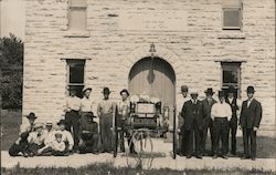 Burden Fire Department No.1 and City Hall Postcard