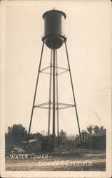 Water Tower Cawker City, KS Postcard Postcard Postcard