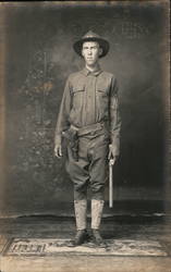 World War I MP, Studio Portrait Postcard