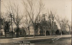 Central School Winfield, KS Brask Postcard Postcard Postcard