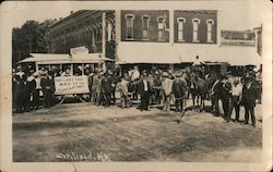 Mule-Drawn Trolley - Last Trip Winfield, KS Postcard Postcard Postcard