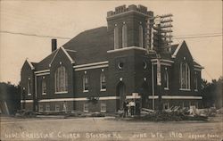 New Christian Church Stockton, KS Jepson Photo Postcard Postcard Postcard