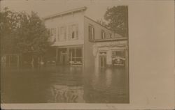 G. W. Toothaker Real Estate & Notary Public Flood Postcard