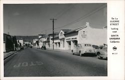 De La Guerre Street Looking West Santa Barbara, CA Postcard Postcard Postcard