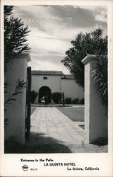 Entrance to the Patio of the La Quinta Hotel Postcard