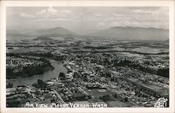 Aerial View of Mount Vernon, Washington Postcard Postcard Postcard