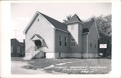 First Baptist Church - Gillespie, Illinois Postcard