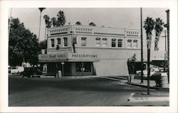 Rexall Drugs Street Scene Postcard
