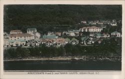 Apartments 4 and 5 and Tennis Courts Ocean Falls, BC Canada British Columbia Postcard Postcard Postcard