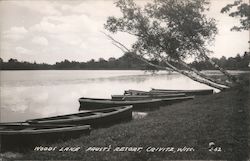 Woods Lake, Paust's Resort Postcard