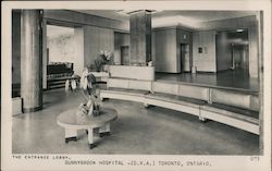 Entrance Lobby, Sunnybrook Hospital (D.V.A.) Postcard