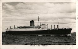 Cunard R.M.S. "Ivernia" Steamers Postcard Postcard Postcard