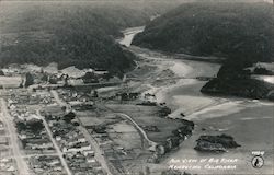 Air View of Big River Mendocino, CA Postcard Postcard Postcard