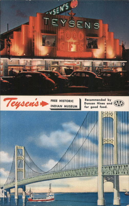 Teyson's Free Historic Indian Museum Mackinaw City Michigan