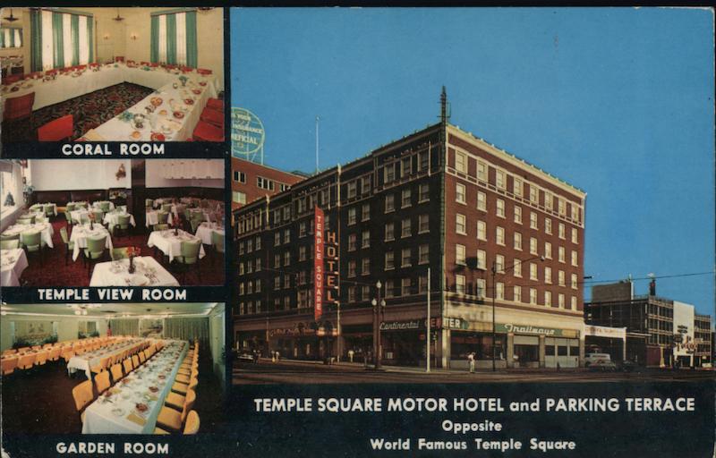 Temple Square Motor Hotel and Parking Terrace Salt Lake City Utah