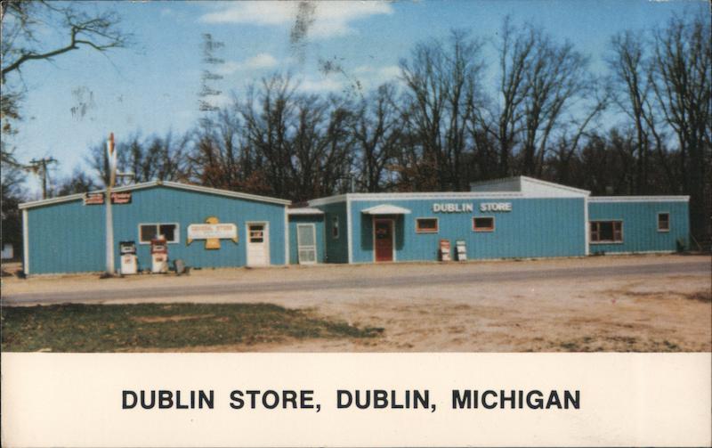 Dublin Store Michigan Postcard