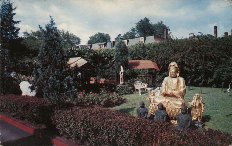 Buddhas in the B.J. Palmer Chiropractic Clinic Gardens Davenport Iowa
