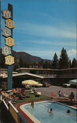 Malibu Motel Lake Tahoe, CA Postcard Postcard Postcard