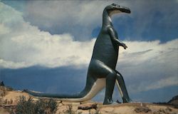 Trachodon - The duck Billed Dinosaur - Dinosaur Park Rapid City, SD Postcard Postcard Postcard