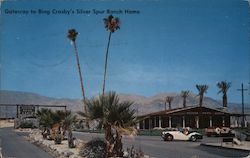 Gateway to Bing Crosby's Silver Spur Ranch Home Postcard