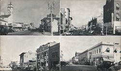 Street Scenes in Visalia, Tulare County Postcard