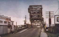 "Gateway to the Olympics" Aberdeen, WA Postcard Postcard Postcard