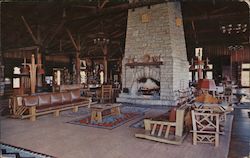 The Lounge, Starved Rock Lodge Postcard