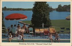 Swimming Pool at the Thousand Island Club Postcard