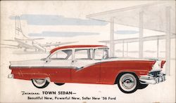 1956 Ford Fairlane Town Sedan Cars Postcard Postcard Postcard