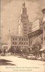 New England Mutual Life Insurance Company, Copley Square, Boston Postcard