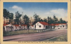 Bowie Inn and Tourist Court Postcard