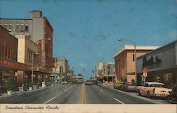 Cleveland Street Downtown Business Area Postcard