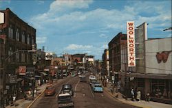 Main Street, Looking East Postcard