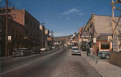 Main Street Looking North Postcard