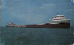 The S.S. Wilfred Sykes - Great Lakes Ore Carrier Postcard