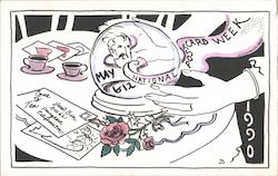 1990 Janet Baer National Postcard Week Postcard