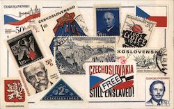 Post Card Week - 1990 Human Rights and Personal Liberty Restored to Czechoslovakia Postcard