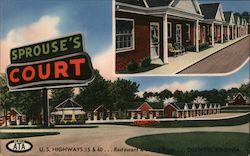 Sprouse's Tourist Court Dillwyn, VA Postcard Postcard Postcard