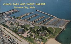 Clinch Park and Yacht Harbor Traverse CIty, MI Postcard Postcard Postcard